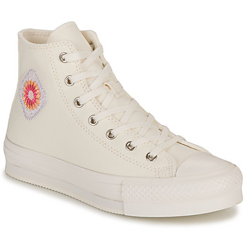 Schoenen Meisjes Hoge sneakers Converse CHUCK TAYLOR ALL STAR EVA LIFT - EGRET/VINTAGE WHITE Wit