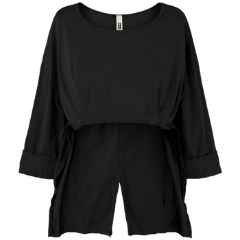 Textiel Dames Tops / Blousjes Wendy Trendy Top 110809 - Black Zwart