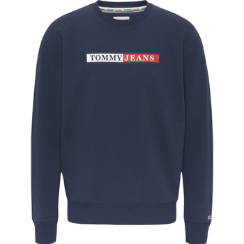 Textiel Heren Sweaters / Sweatshirts Tommy Jeans Reg Essential Graphic Crew Sweater Blauw