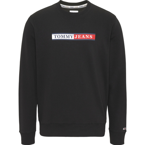 Textiel Heren Sweaters / Sweatshirts Tommy Jeans Reg Essential Graphic Crew Sweater Zwart