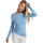 Textiel Dames Tops / Blousjes Lisca Top met lange mouwen en verstelbare voorkant Kenza Blauw