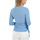 Textiel Dames Tops / Blousjes Lisca Top met lange mouwen en verstelbare zijkanten Kenza Blauw