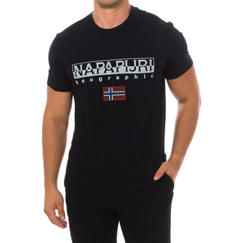 Textiel Heren T-shirts korte mouwen Napapijri NP0A4GDQ-041 Zwart