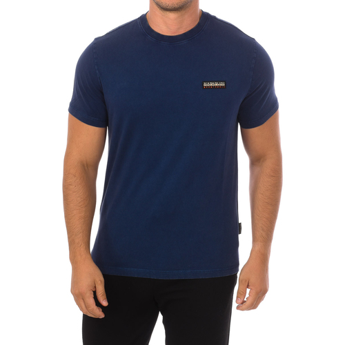 Textiel Heren T-shirts korte mouwen Napapijri NP0A4GPE-MBN Blauw