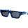 Horloges & Sieraden Zonnebrillen Leziff Occhiali da Sole  Miami M4939 C07 Marmo Blu Blauw