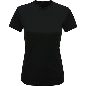 Textiel Dames T-shirts met lange mouwen Tridri  Zwart