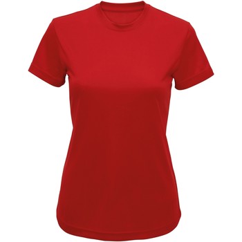 Textiel Dames T-shirts met lange mouwen Tridri  Rood