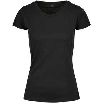 Textiel Dames T-shirts met lange mouwen Build Your Brand BB012 Zwart