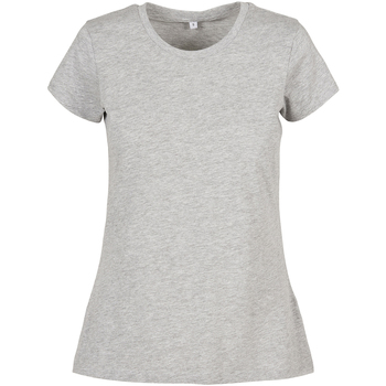 Textiel Dames T-shirts met lange mouwen Build Your Brand BB012 Grijs