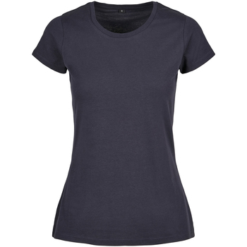 Textiel Dames T-shirts met lange mouwen Build Your Brand BB012 Blauw