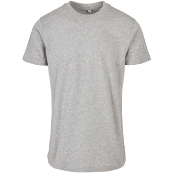 Textiel Heren T-shirts met lange mouwen Build Your Brand BB010 Grijs