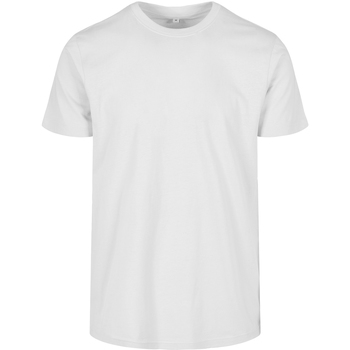 Textiel Heren T-shirts met lange mouwen Build Your Brand BB010 Wit