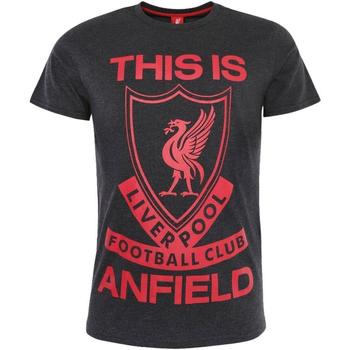 Textiel Heren T-shirts met lange mouwen Liverpool Fc  Rood