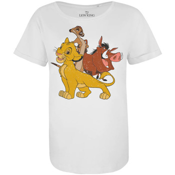 Textiel Dames T-shirts met lange mouwen The Lion King  Wit