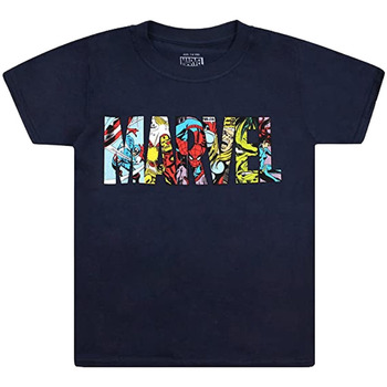 Textiel Jongens T-shirts korte mouwen Marvel  Blauw