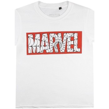 Textiel Jongens T-shirts korte mouwen Marvel  Wit