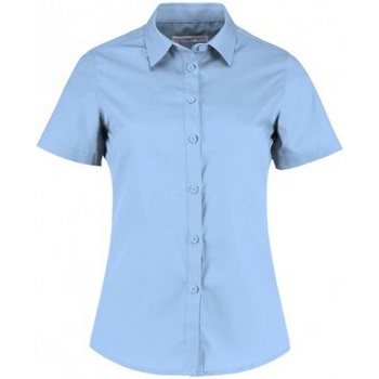 Textiel Dames Overhemden Kustom Kit K241 Blauw