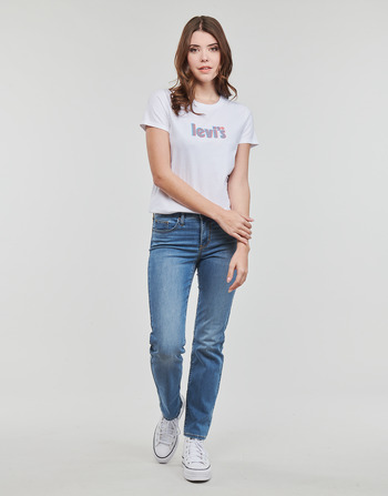 Textiel Dames Straight jeans Levi's 314 SHAPING STRAIGHT Blauw