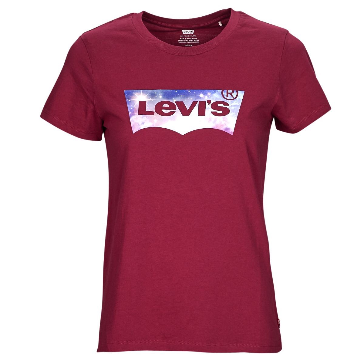 Textiel Dames T-shirts korte mouwen Levi's THE PERFECT TEE Bordeau