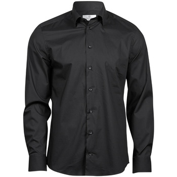 Textiel Heren Overhemden lange mouwen Tee Jays T4024 Zwart