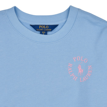 Polo Ralph Lauren BUBBLE PO CN-KNIT SHIRTS-SWEATSHIRT Blauw / Roze