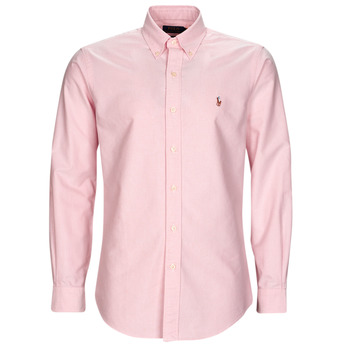 Textiel Heren Overhemden lange mouwen Polo Ralph Lauren CHEMISE COUPE DROITE EN OXFORD Roze