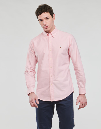 Textiel Heren Overhemden lange mouwen Polo Ralph Lauren CHEMISE COUPE DROITE EN OXFORD Roze