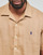 Textiel Heren Overhemden korte mouwen Polo Ralph Lauren CHEMISE COUPE DROITE EN LIN Camel / Kaki