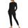 Textiel Dames Pyjama's / nachthemden Lisca Pyjama indoor outfit broek top lange mouwen Flamenco Zwart