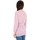 Textiel Dames T-shirts met lange mouwen White Wise WW4110 Roze