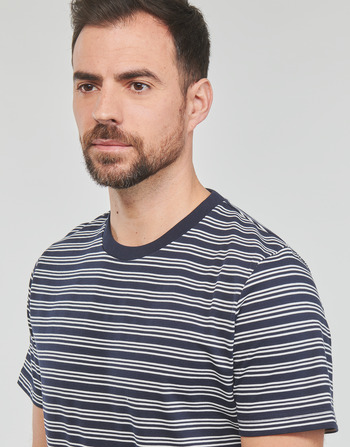 Selected SLHANDY STRIPE SS O-NECK TEE W Marine / Wit