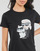 Textiel Dames T-shirts korte mouwen Karl Lagerfeld IKONIK 2.0 T-SHIRT Zwart