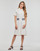 Textiel Dames Korte jurken Karl Lagerfeld PIQUE POLO DRESS Wit / Zwart