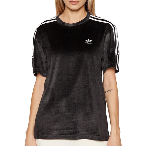 Textiel Dames T-shirts korte mouwen adidas Originals  Zwart