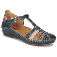 Schoenen Dames Sandalen / Open schoenen Pikolinos P. VALLARTA Blauw / Bruin