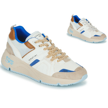 Schoenen Heren Lage sneakers Serafini TOKYO Wit / Blauw / Bruin