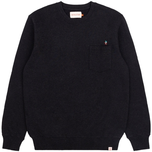 Textiel Heren Sweaters / Sweatshirts Revolution Regular Crewneck Sweatshirt 2731 - Black Zwart