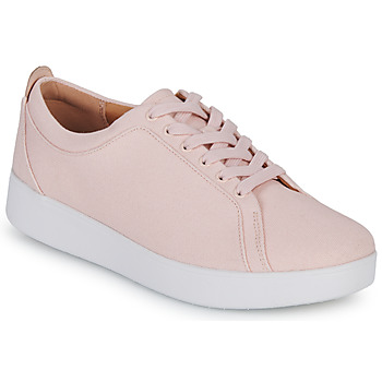 Image of FitFlop Lage Sneakers RALLY CANVAS TRAINERS | Roze