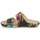 Schoenen Dames Leren slippers Crocs ClassicCrocsRetroResortSandal Wit / Multicolour