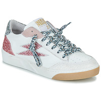 Schoenen Dames Lage sneakers Semerdjian TALINE-9337 Wit / Zilver / Roze