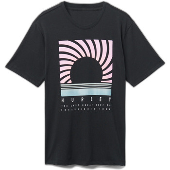 Textiel Heren T-shirts & Polo’s Hurley T-shirt  Everyday Horizon Zwart