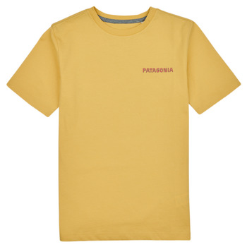 Textiel Kinderen T-shirts korte mouwen Patagonia K's Regenerative Organic Certified Cotton Graphic T-Shirt Geel