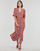 Textiel Dames Lange jurken Esprit dress midi aop Multicolour