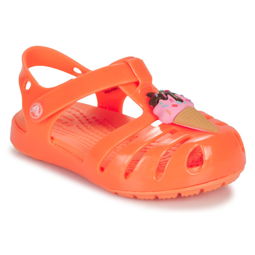 Schoenen Meisjes Sandalen / Open schoenen Crocs Isabella Charm Sandal T Oranje