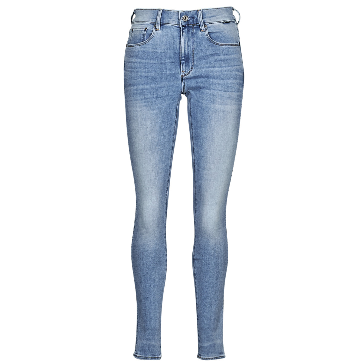High waist skinny fit jeans met stretch, model '3301'