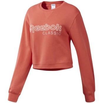Textiel Dames Sweaters / Sweatshirts Reebok Sport Cl Fl Crew Roze