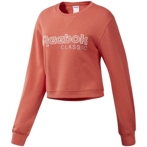 Textiel Dames Sweaters / Sweatshirts Reebok Sport Cl Fl Crew Roze