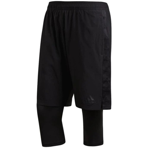 Textiel Heren Korte broeken / Bermuda's adidas Originals Tan Pl Shont Zwart