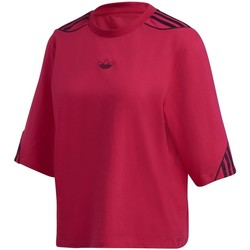 Textiel Dames T-shirts & Polo’s adidas Originals Crop T Shirt Rood