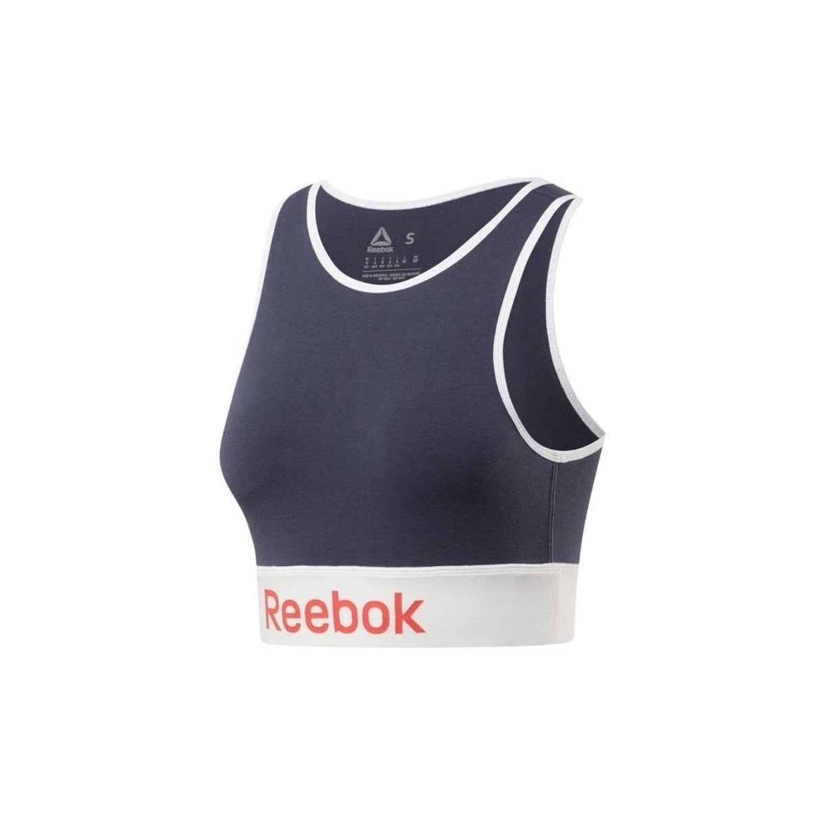 Ondergoed Dames Modern Bralette Reebok Sport Linear Logo Cotton Bra Blauw